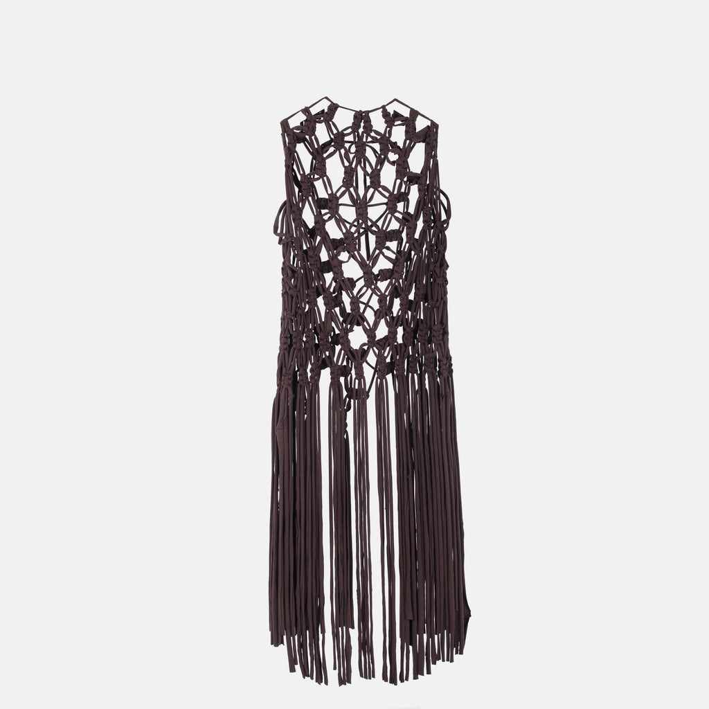 Skadi Macrame Overlay Brown