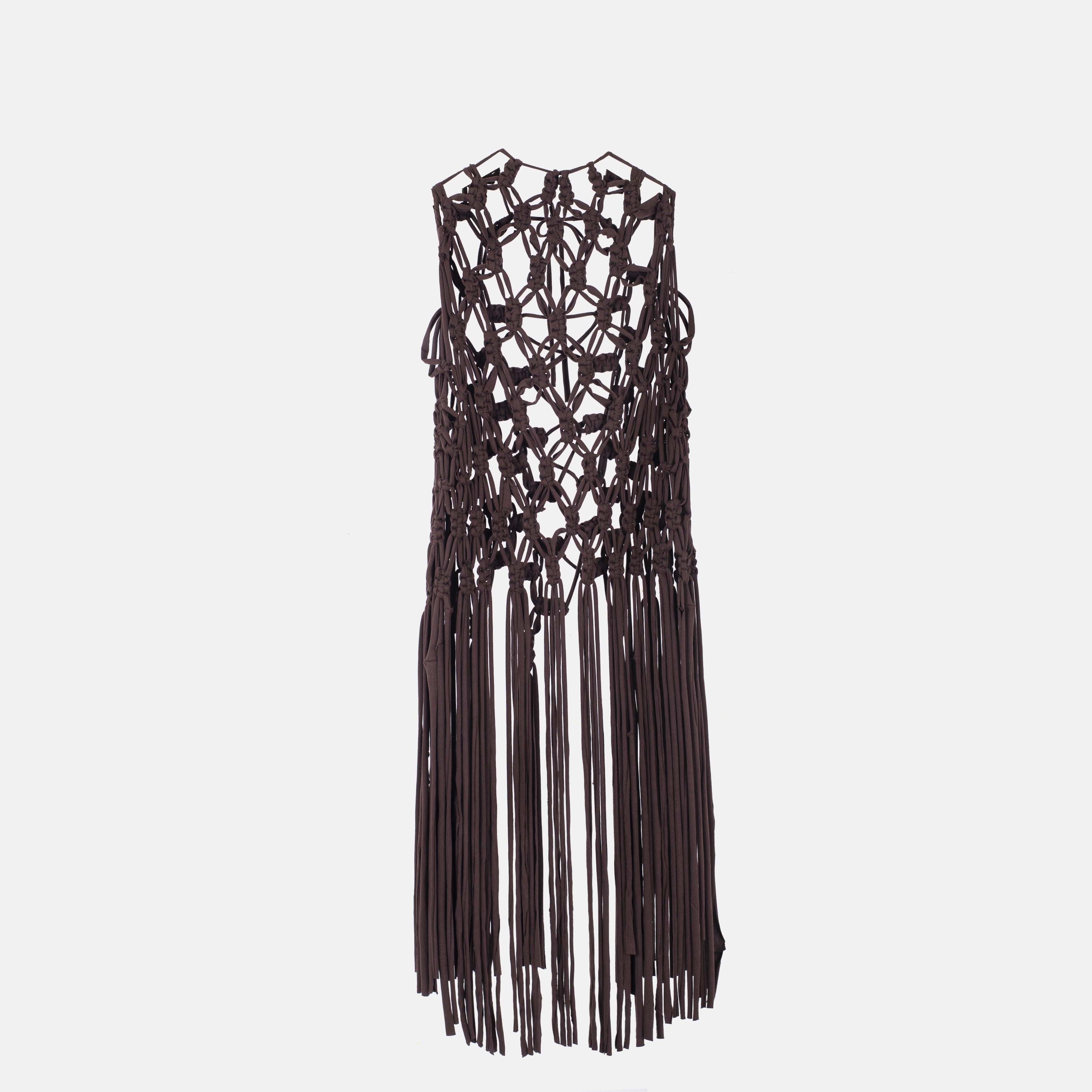 Skadi Macrame Overlay Brown